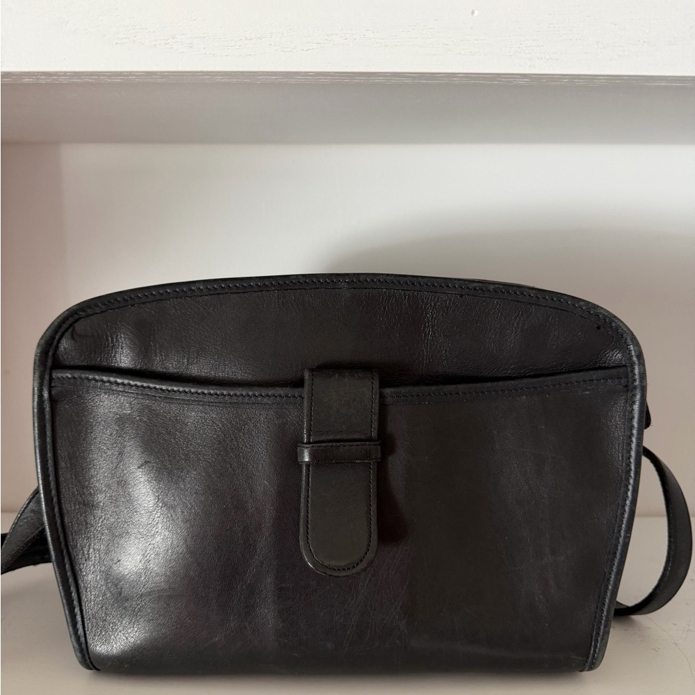 Coach Black Leather Shoulder Bag